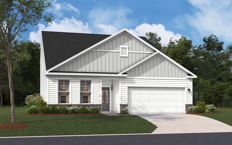 Representative exterior photo of a completed home built from the The Jefferson by Stanley Martin Homes in Green Tree Place, Anderson, SC (Image 46).