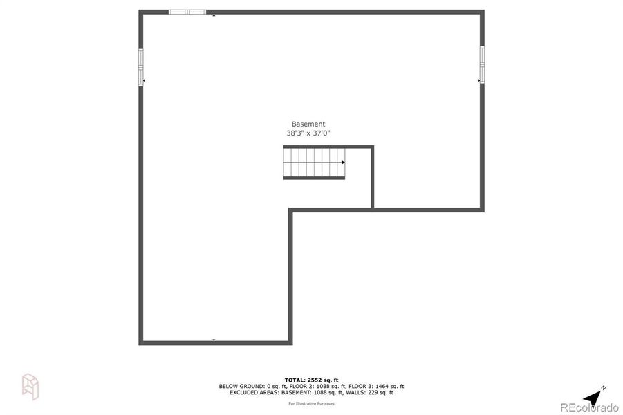2D floor plan layout of this home in Murphy Creek, Aurora, CO (Image 2).