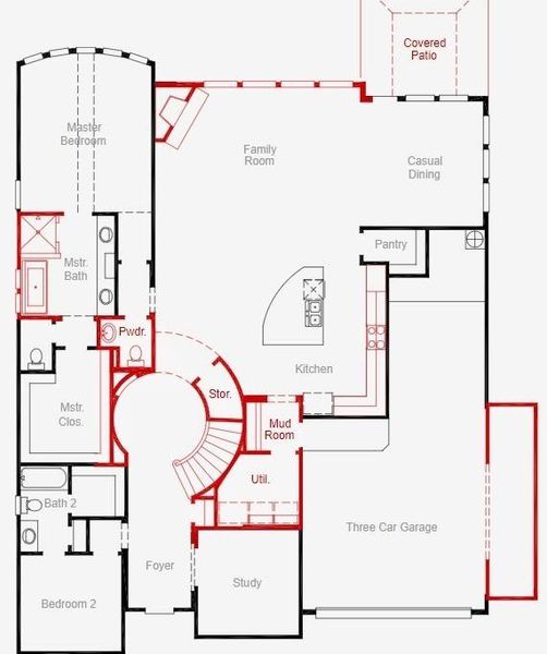 Winters 1st floorplan- Representative Photo