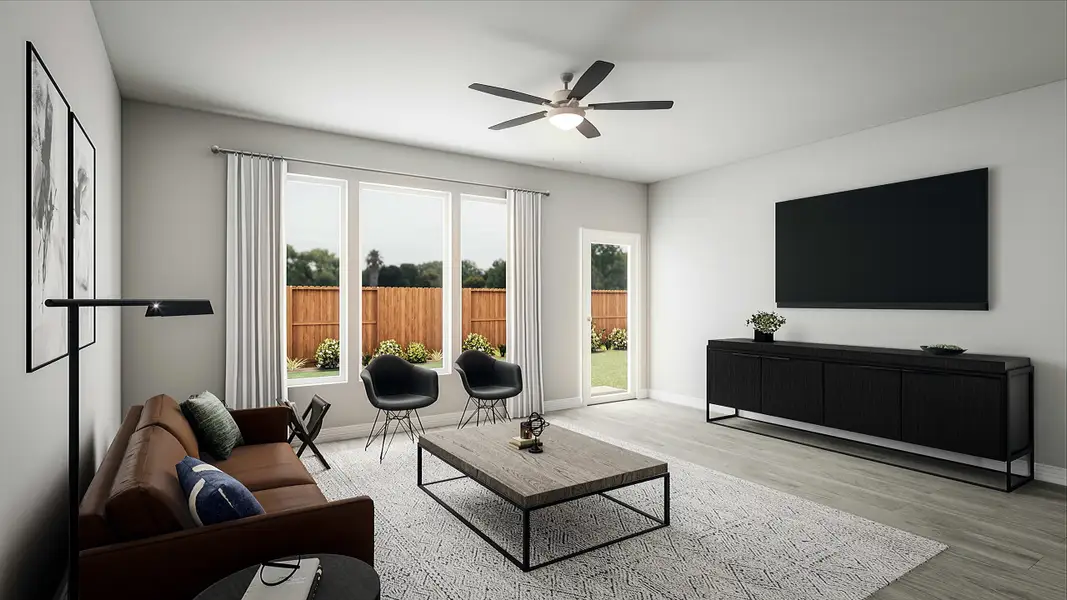 Furnished interior view inside a new home in Mason Woods, Cypress (Image 7).