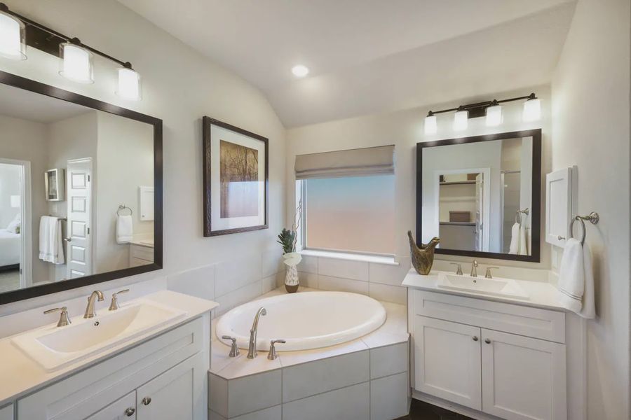 Representative furnished interior of a home built from the Princeton by Chesmar Homes in Heartland 50's and 60's, Heartland (Image 11).