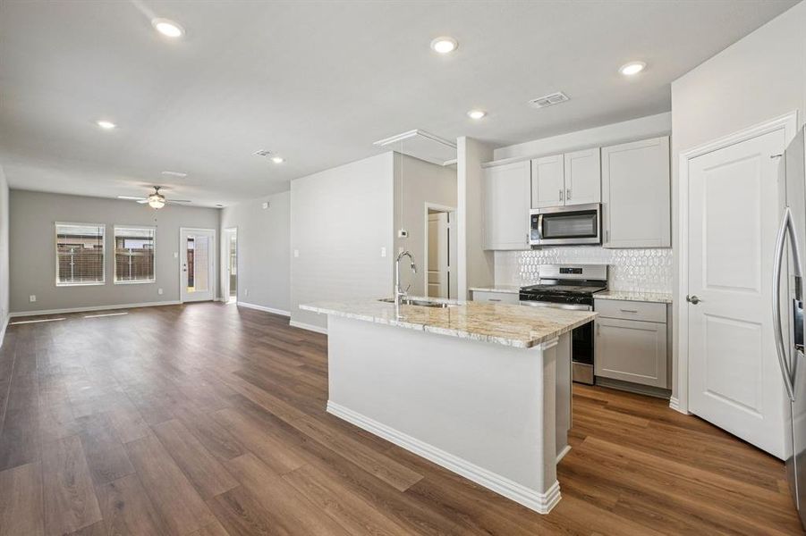 Photo is not of the actual home, but is an inspirational photo of builder’s model home and may depict options, furnishings, and/or decorator features that are not included.