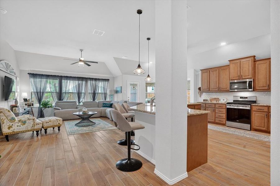 Furnished interior view inside a new home in Silo Mills, Joshua (Image 12).