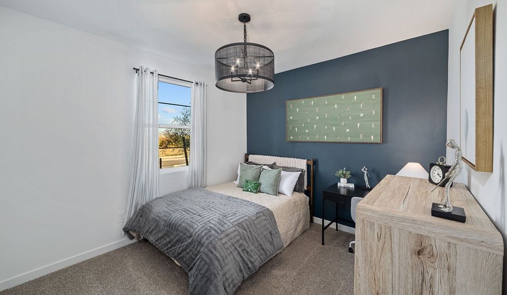 Representative furnished interior of a home built from the Mariposa - C40M by D.R. Horton in Entrada Del Toro at Rancho Sahuarita, Sahuarita (Image 19).
