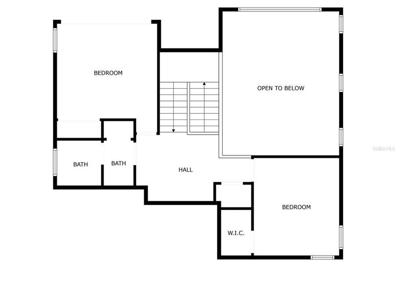 2D floor plan layout of this home in Hampton Green at Providence, Davenport, FL (Image 6).