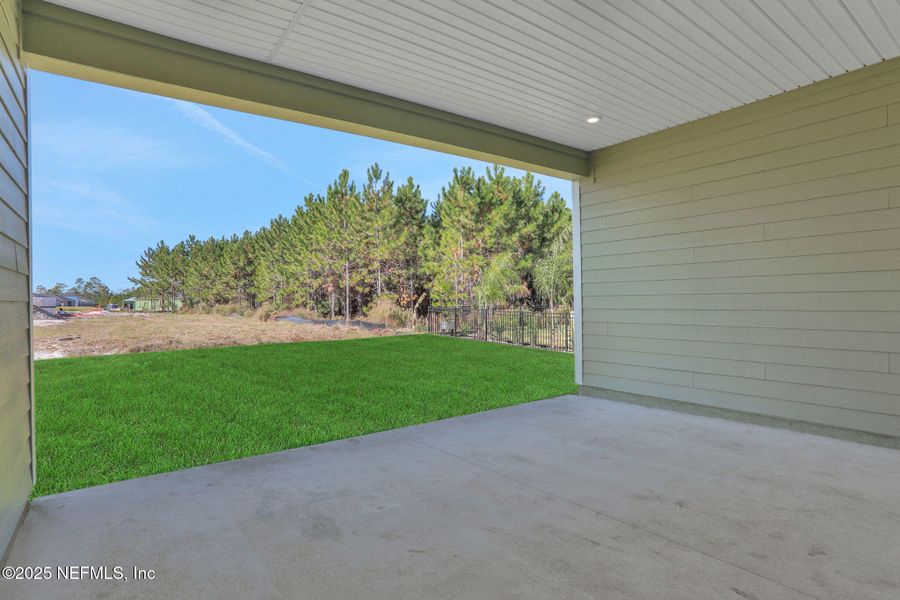 Exterior details and patio area of a home in Hyland Trail, Green Cove Springs (Image 4).