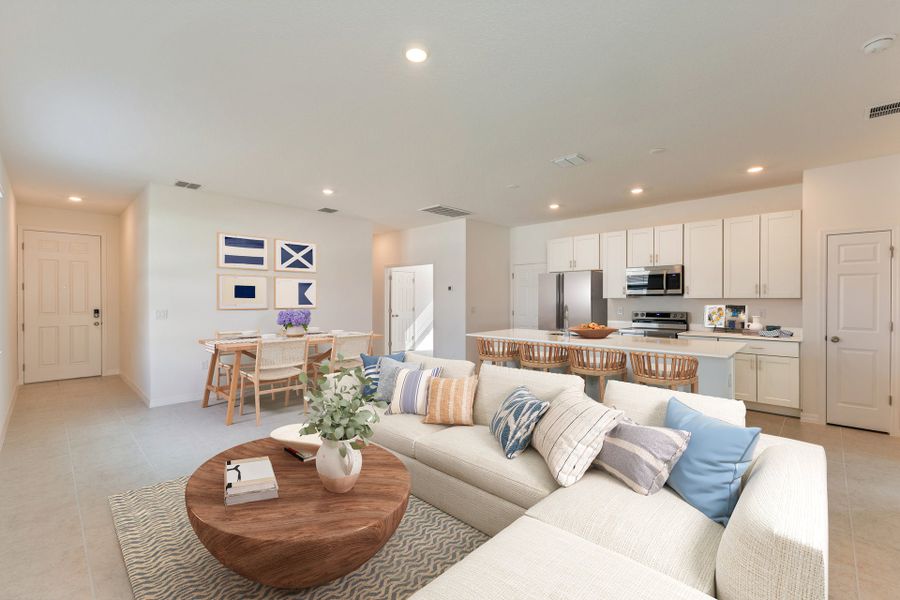 Furnished interior view inside a new home in Mirror Lake Village, Fruitland Park (Image 3).