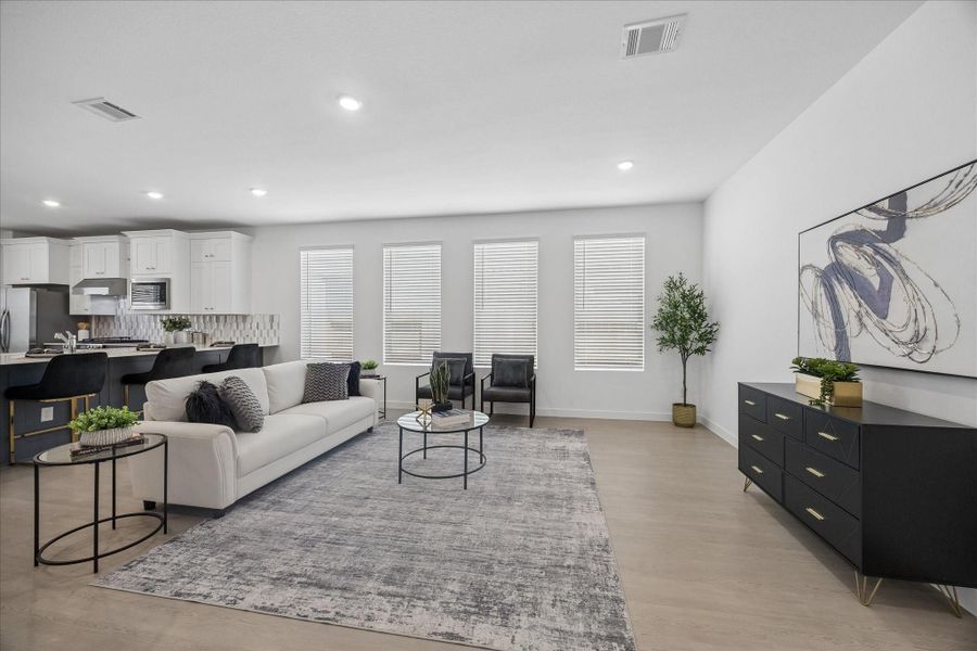 Movie night, game day or just a quiet evening on the sofa all work beautifully here, with plenty of room to spread out and a bright, neutral palette ready for your personal style.