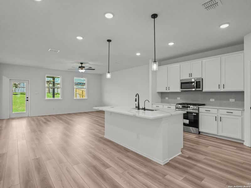 Furnished interior view inside a new home in Comanche Ridge, San Antonio (Image 9).