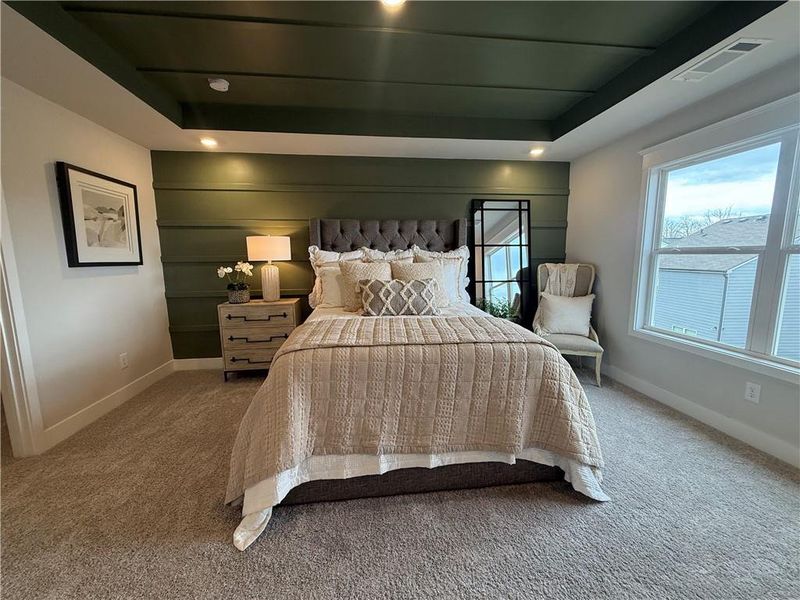 Furnished interior view inside a new home in The Towns at Auburn Station West, Auburn (Image 22).