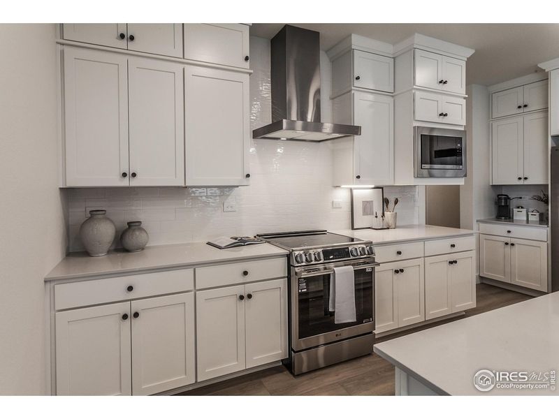 Furnished interior view inside a new home in Prairie Song Story Collection - Single Family Homes, Windsor (Image 9).