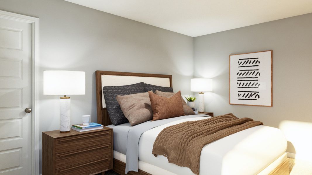 Representative furnished interior of a home built from the The Emilia by Legend Homes in Rocky Creek Crossing, Crowley (Image 33).