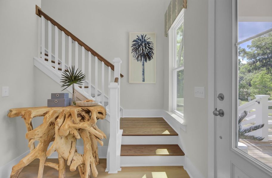 Stairs leading to upper level