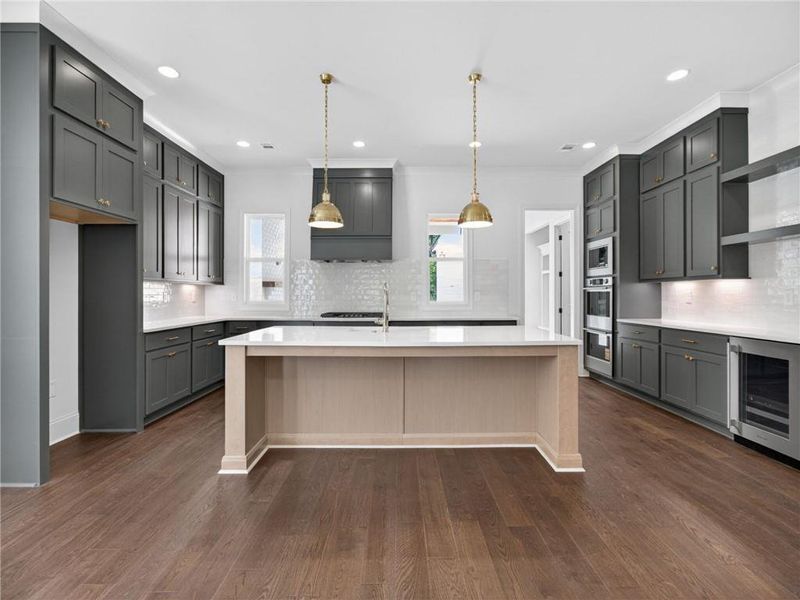 Furnished interior view inside a new home in , Suwanee (Image 9).
