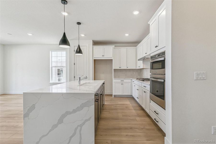 Furnished interior view inside a new home in Terrain Oak Valley, Castle Rock (Image 13). Furnished interior view inside a new home in Terrain Oak Valley, Castle Rock (Image 13).