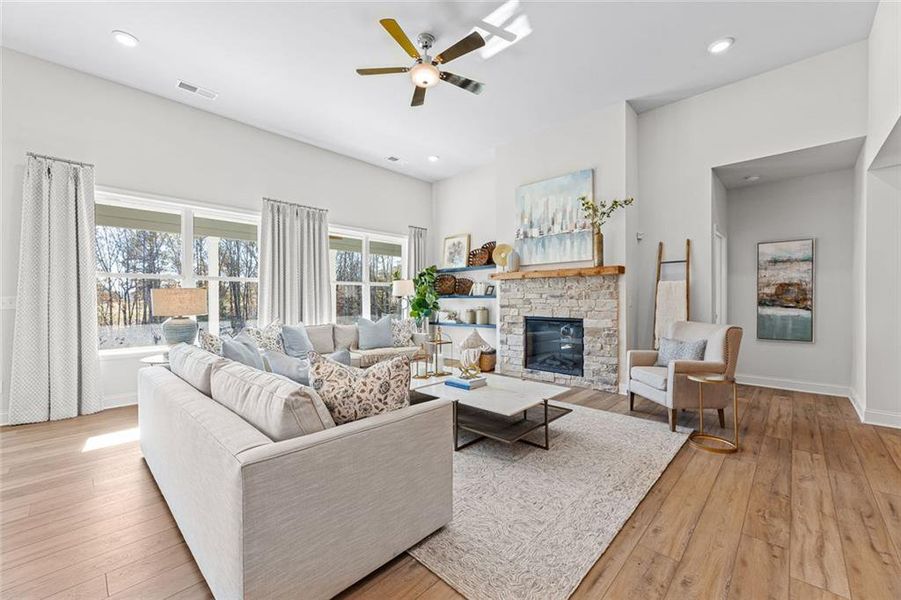 Furnished interior view inside a new home in Echo Grove, Cumming (Image 26).
