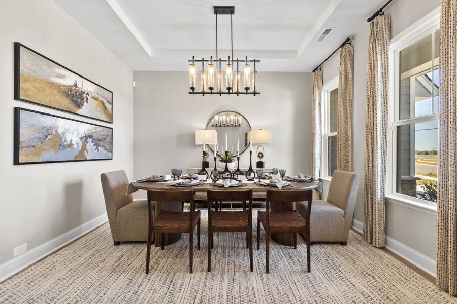Representative furnished interior of a home built from the Whitmore II by Taylor Morrison in Tramore, Harrisburg (Image 7).