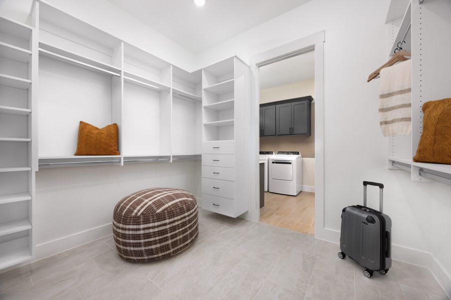 Representative furnished interior of a home built from the Castella by Ladera Texas in Ladera at Timberbrook, Justin (Image 13).