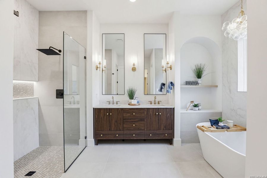 Furnished interior view inside a new home in , Boerne (Image 36).