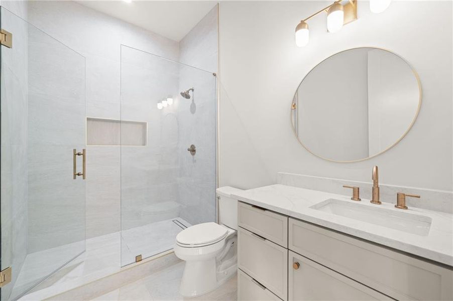 Furnished interior view inside a new home in , Atlanta (Image 32).