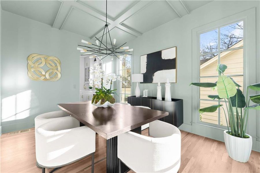Furnished interior view inside a new home in , Atlanta (Image 43).
