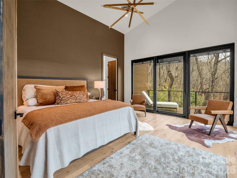 Furnished interior view inside a new home in , Lake Lure (Image 17).