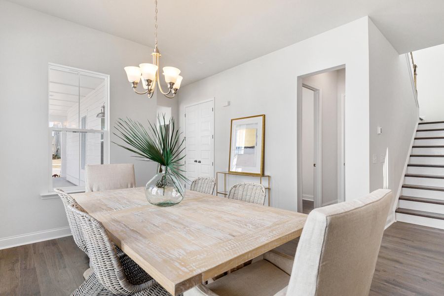 Furnished interior view inside a new home in Heron's Walk at Summers Corner, Summerville (Image 10).