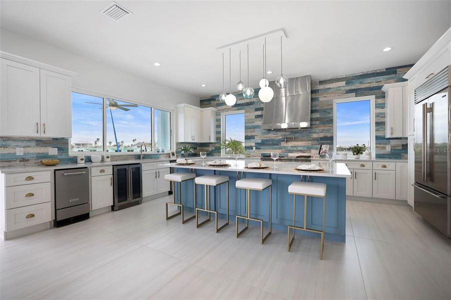 Open Concept Main Living Area - Kitchen, Living and Dining Room