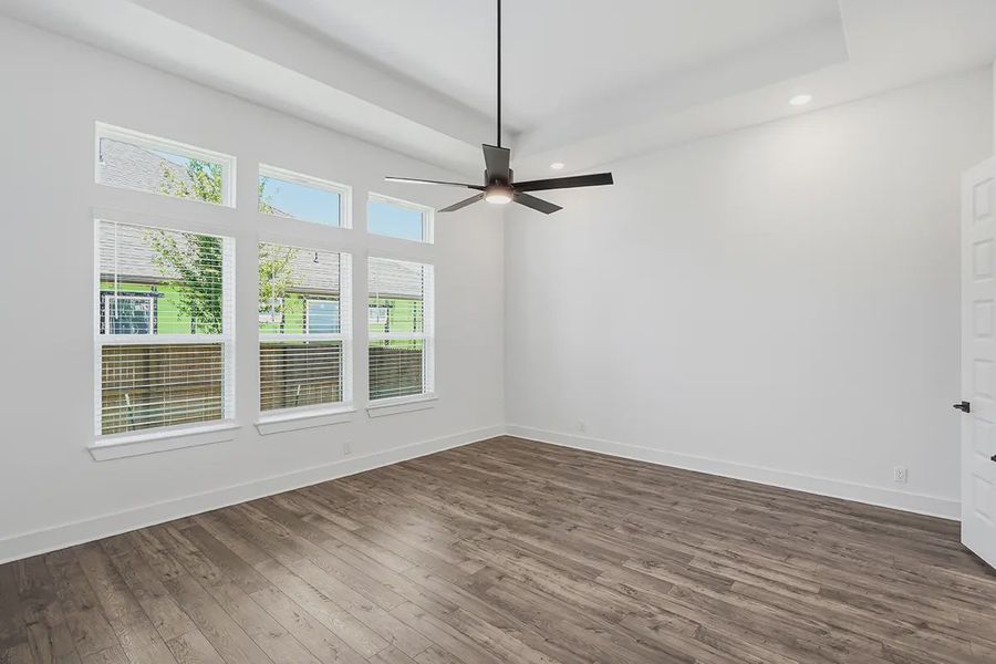 Representative unfurnished interior of a home built from the Kingston by Chesmar Homes in Prominence 60's, San Antonio (Image 42).