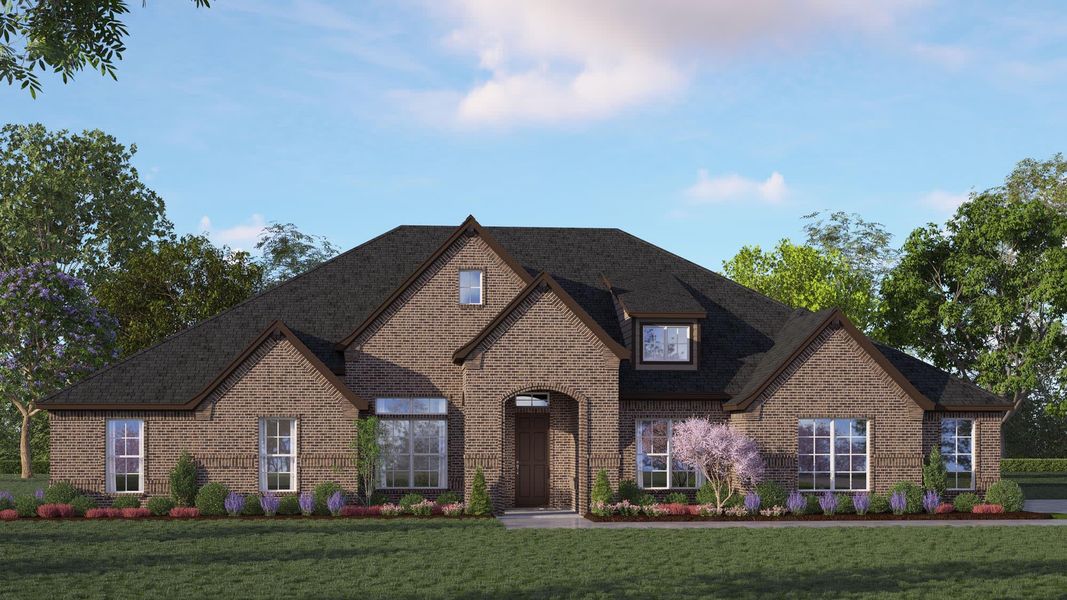 Elevation A | Concept 3634 at Hidden Creek Estates in Van Alstyne, TX by Landsea Homes