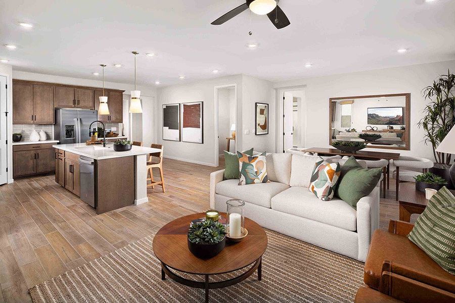 Furnished interior view inside a new home in Copper Falls, Buckeye (Image 4).