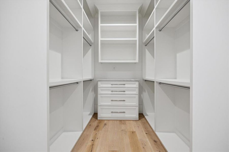 Whether you're dressing for the day or selecting the perfect ensemble for a special occasion, this closet is your private retreat, offering a seamless blend of style and organization.