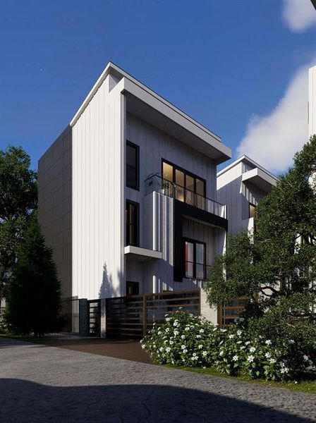 Front exterior of a new home in , Houston, TX, highlighting curb appeal (Image 12).