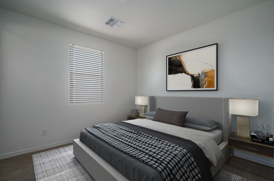 Representative furnished interior of a home built from the Willow by William Ryan Homes in The Grove at El Cidro, Goodyear (Image 9). Representative furnished interior of a home built from the Willow by William Ryan Homes in The Grove at El Cidro, Goodyear (Image 9).