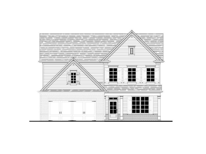 Representative rendering of the exterior for the The Everglade by Walker Anderson Homes (Image 3).