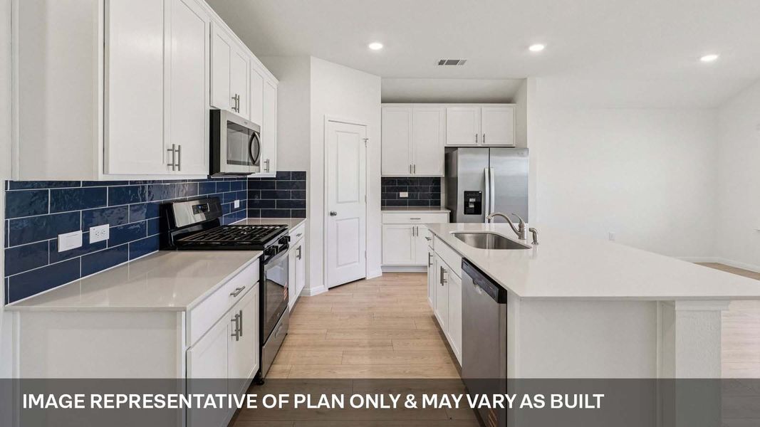 Representative furnished interior of a home built from the The Irvine by D.R. Horton in Carillon, Manor (Image 5).