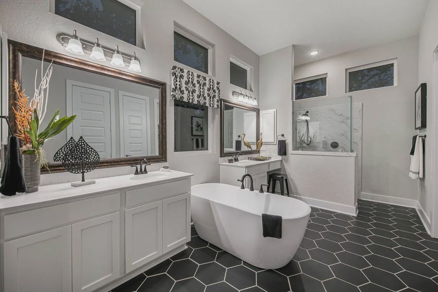 Representative furnished interior of a home built from the Bethany by Chesmar Homes in Heimer Estates at Garden Ridge, Fulshear (Image 11).