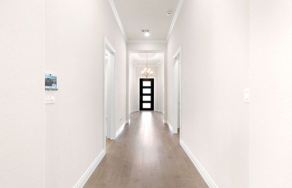 Representative unfurnished interior of a home built from the 2855AU by Ravenna Homes in Audubon 60′, Magnolia (Image 23).