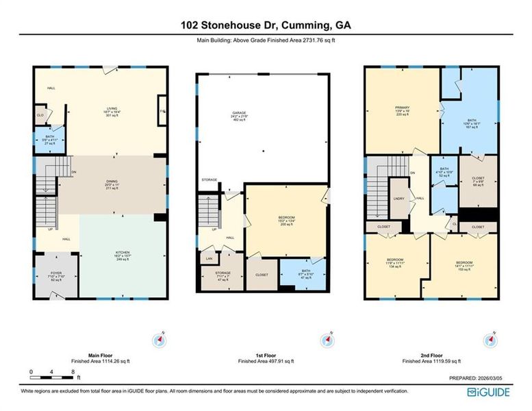 2D floor plan layout of this home in , Cumming, GA (Image 5).