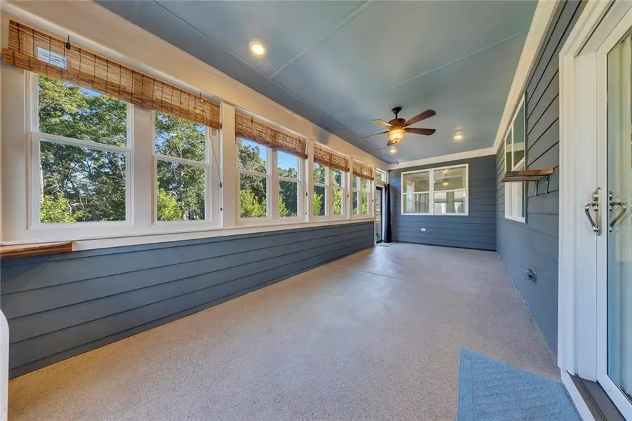 Exterior details and patio area of a home in , Canton (Image 38).