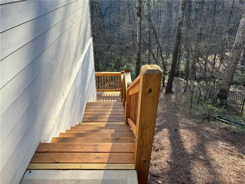 Exterior details and patio area of a home in , Atlanta (Image 4). Exterior details and patio area of a home in , Atlanta (Image 4).