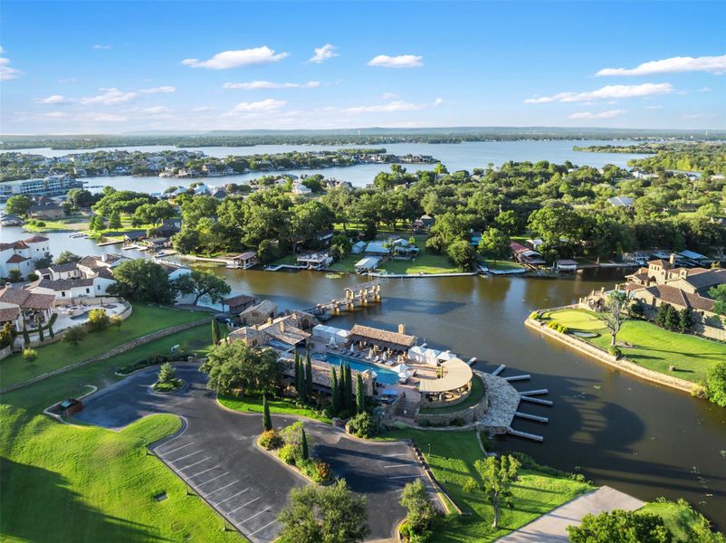 Escondido private club lifestyle community features top-tier golf course & spectacular lakefront views with world-class amenities including clubhouse, marina, controlled access, private wine cellar, restaurant, pool, fitness center & more!
