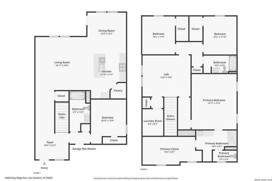 2D floor plan layout of this home in Riverstone at Westpointe, San Antonio, TX (Image 4).