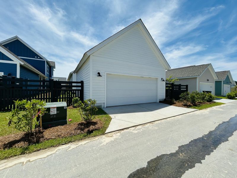 Exterior details and patio area of a home in The Domus Collection at Midtown Nexton, Summerville (Image 4).