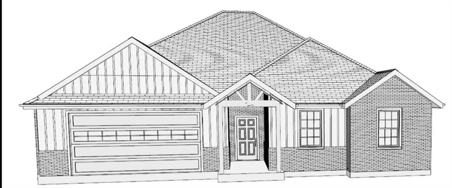 Exterior rendering of this home design in , Abilene, TX (Image 1). Exterior rendering of this home design in , Abilene, TX (Image 1).