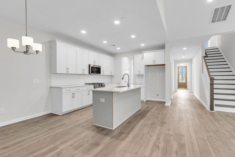 Furnished interior view inside a new home in Sweetgrass Station, Summerville (Image 4).