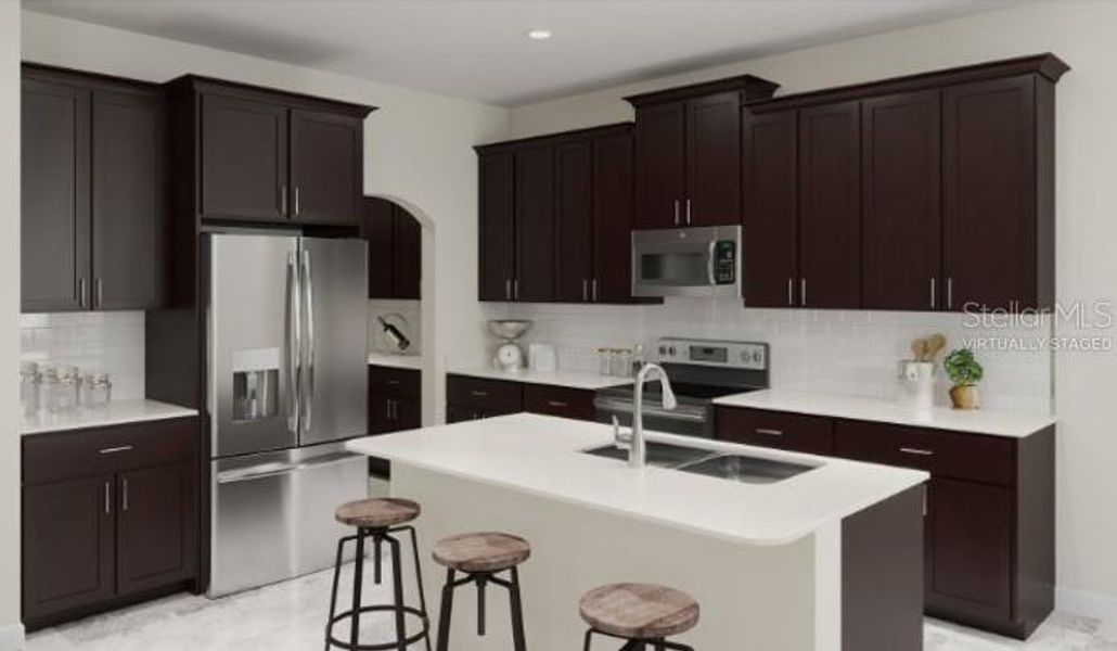 Furnished interior view inside a new home in Wellness Ridge, Clermont (Image 2).