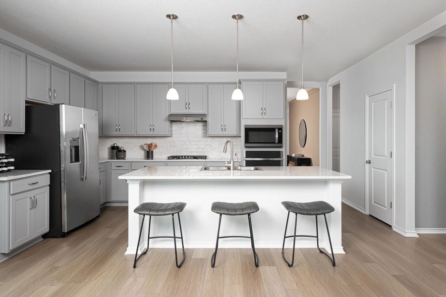 Representative furnished interior of a home built from the Alyssa by Ashton Woods in Hennersby Hollow, San Antonio (Image 14).