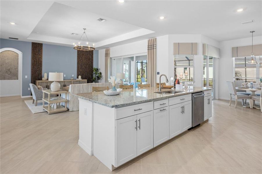 Furnished interior view inside a new home in Calusa Country Club, Lakewood Ranch (Image 9).