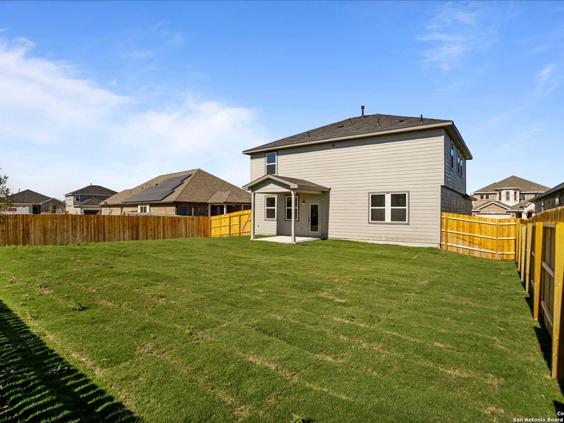 Exterior details and patio area of a home in Horizon Pointe, San Antonio (Image 23). Exterior details and patio area of a home in Horizon Pointe, San Antonio (Image 23).